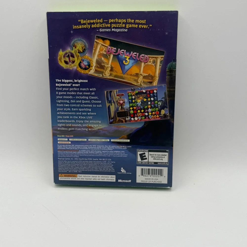 PopCap bejeweled xbox